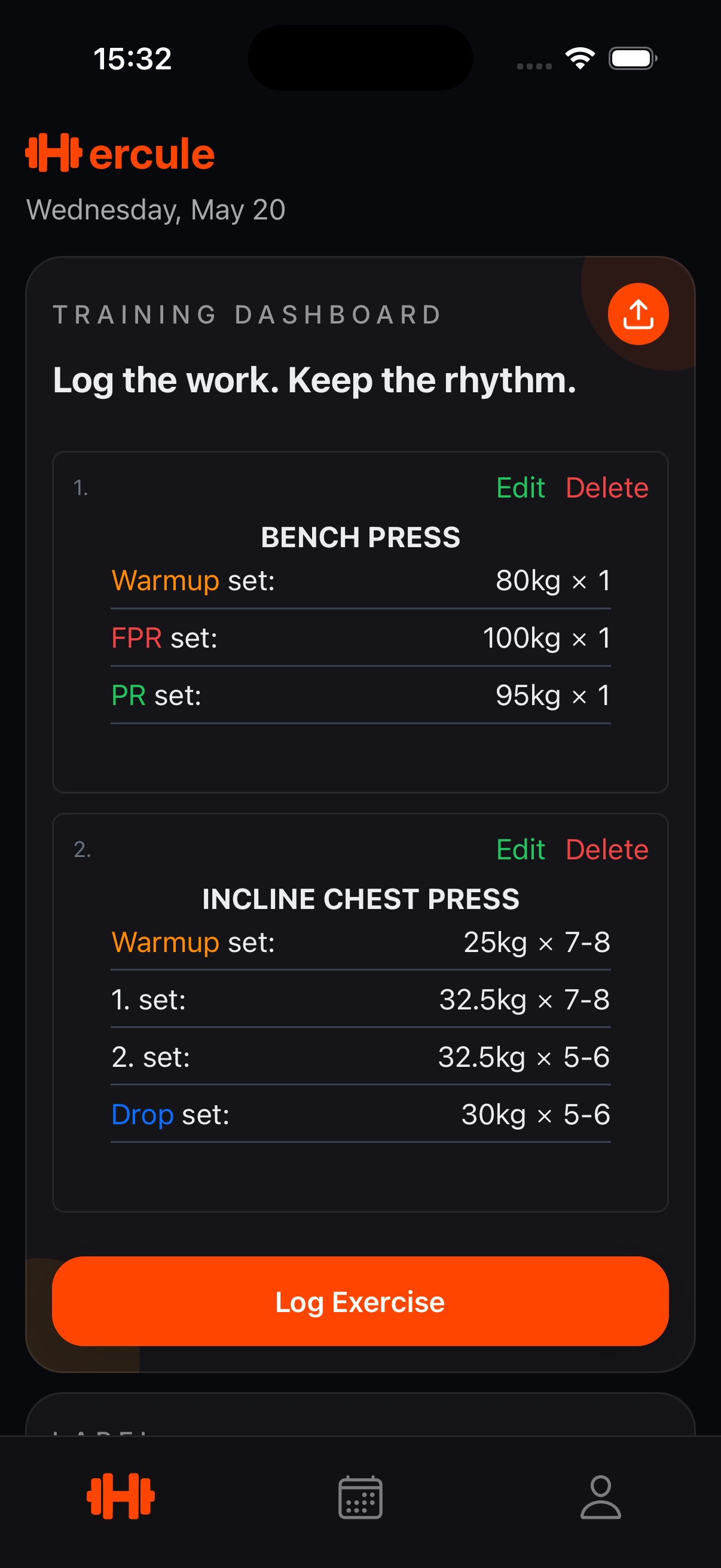Hercule dashboard view