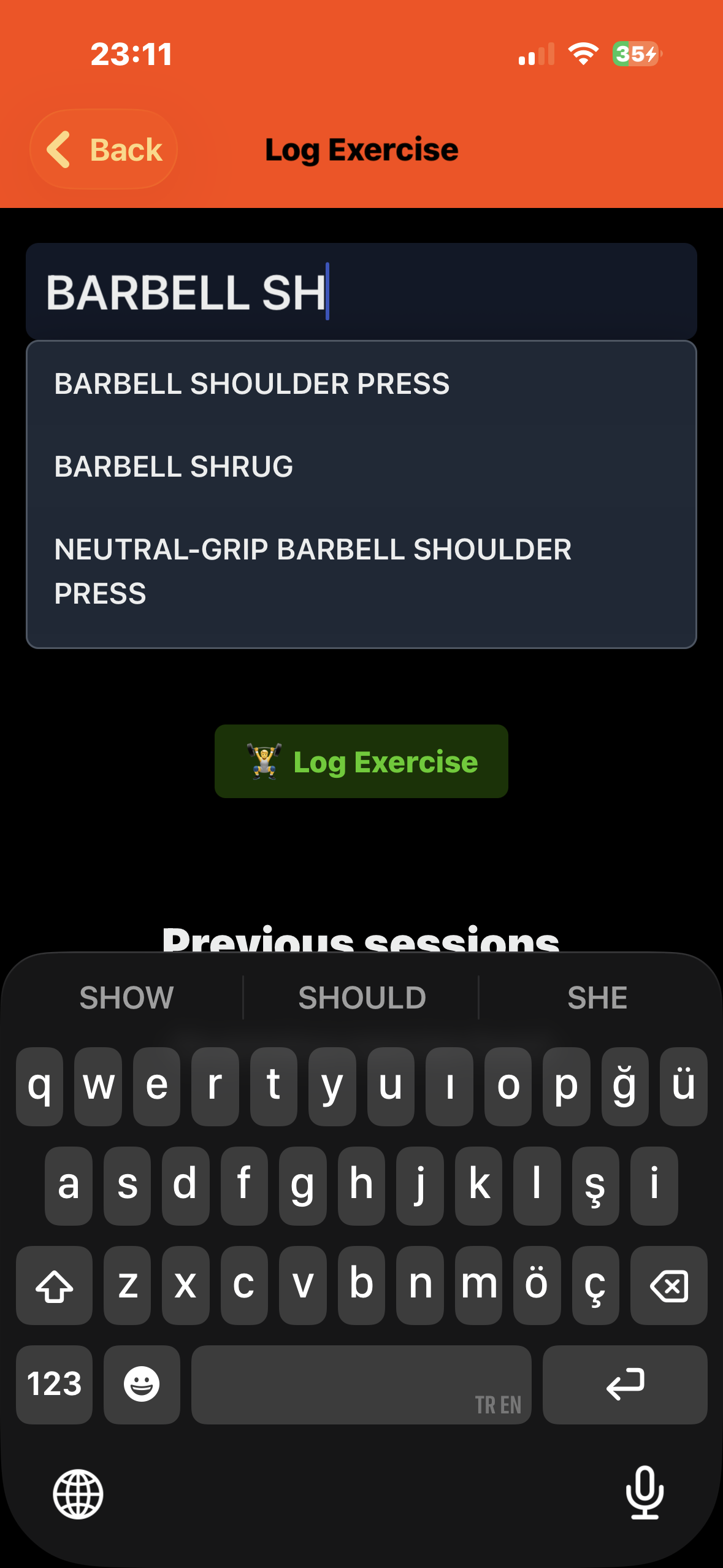 Exercise Logging